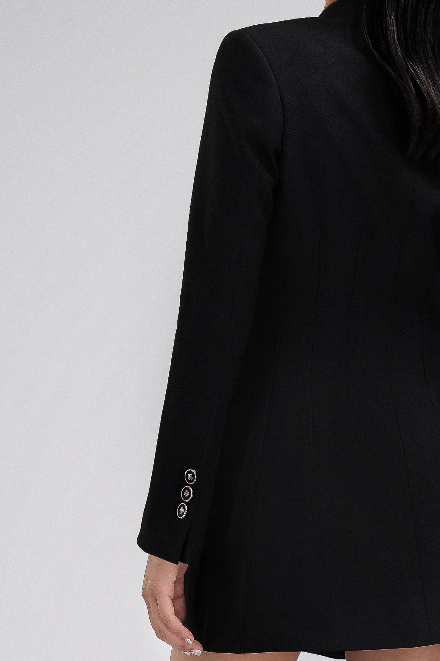 Hourglass Petite Blazer Dress in Black