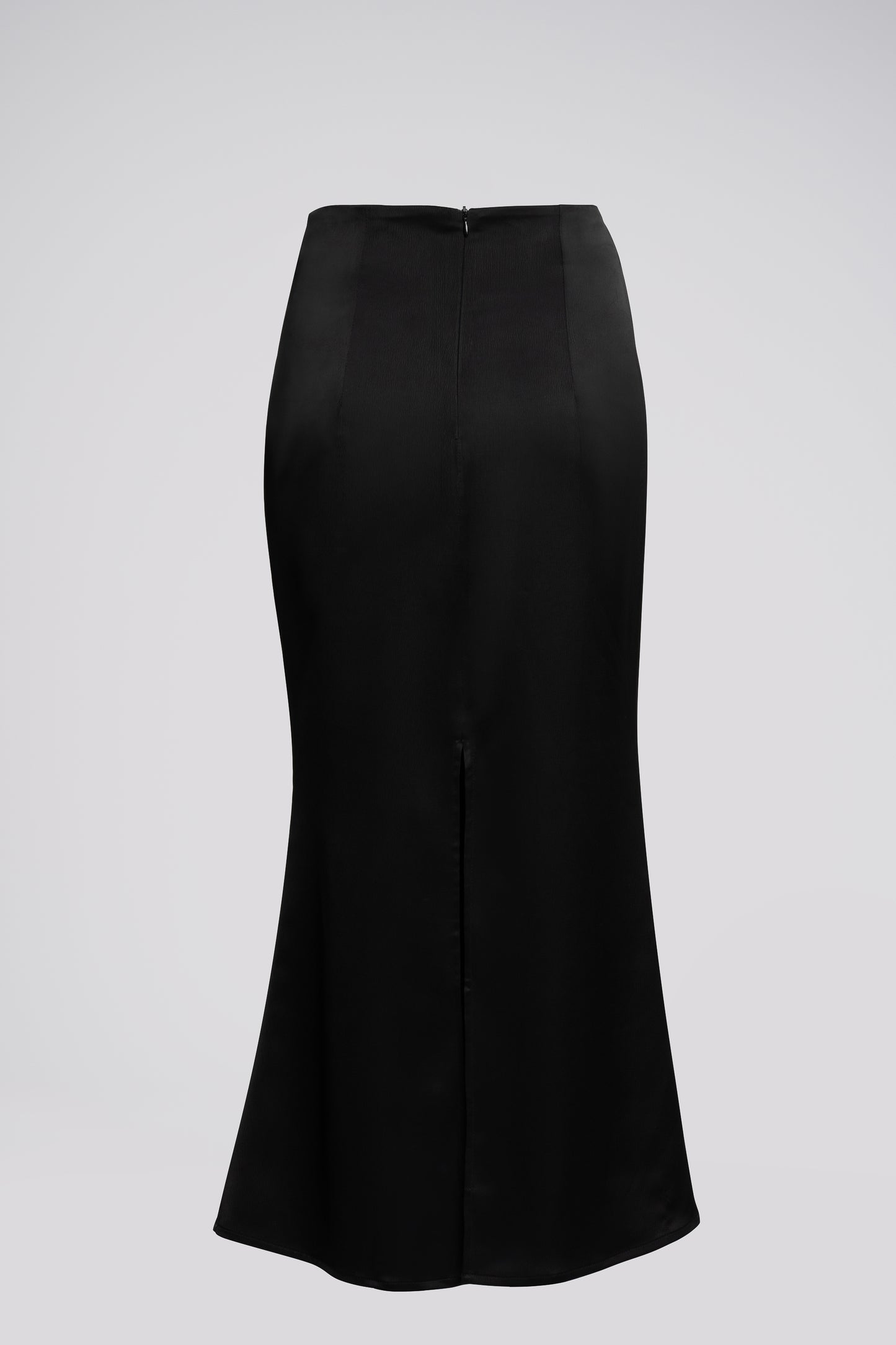 Petite Flared Maxi Skirt in Black