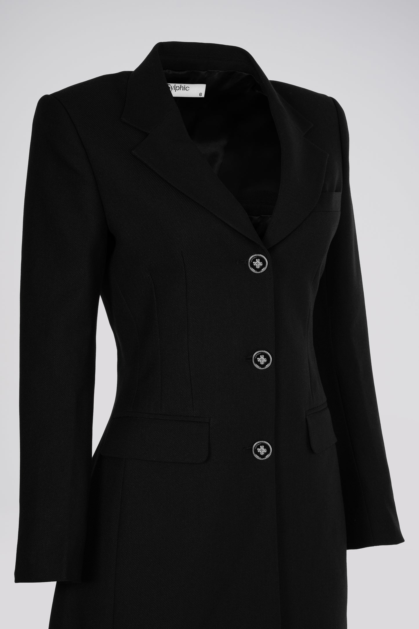Hourglass Petite Blazer Dress in Black