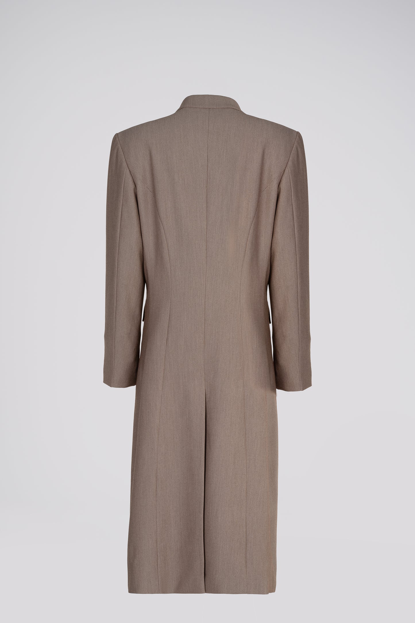 Petite Oversized Long Coat in Taupe