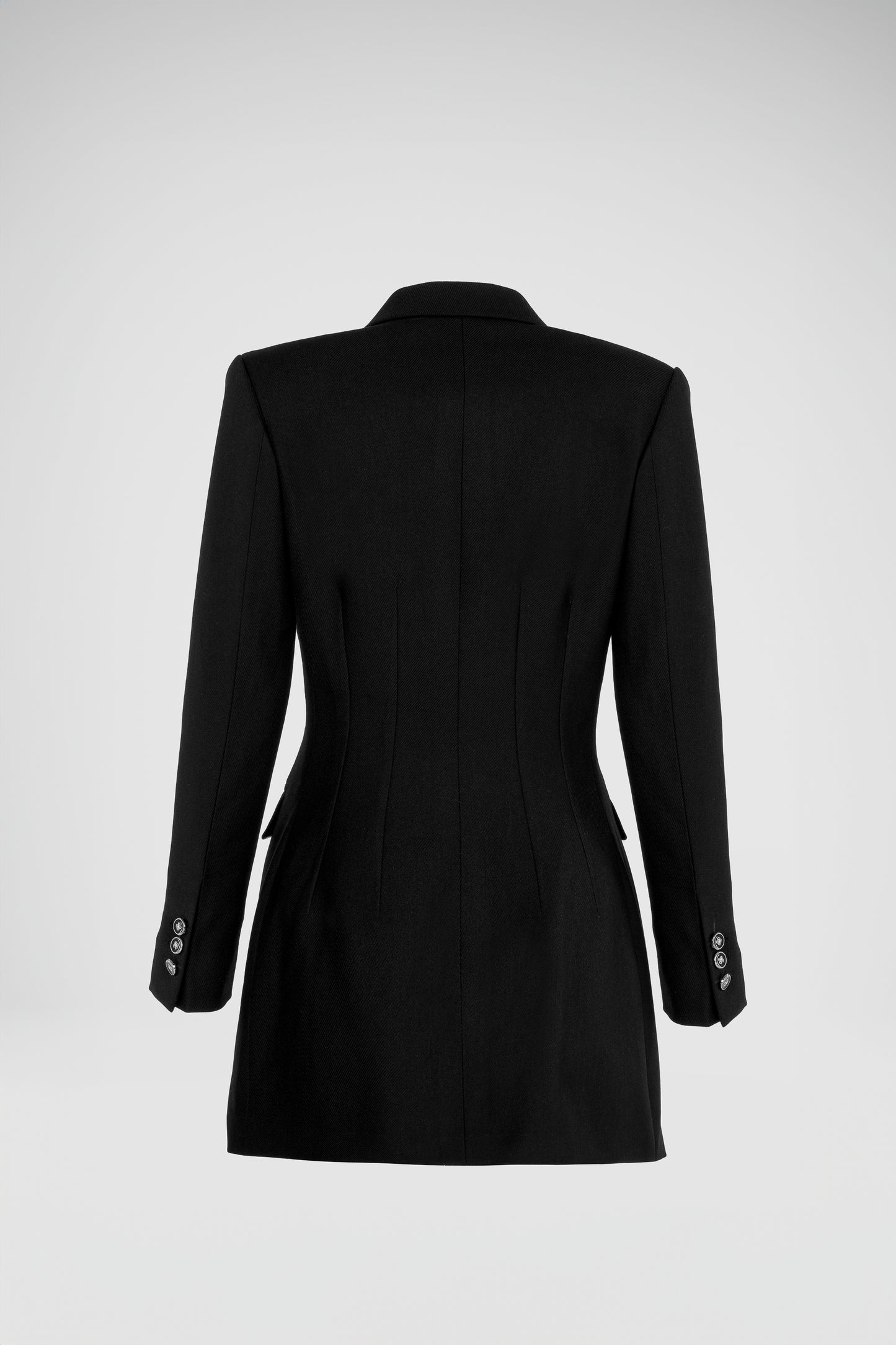 Hourglass Petite Blazer Dress in Black