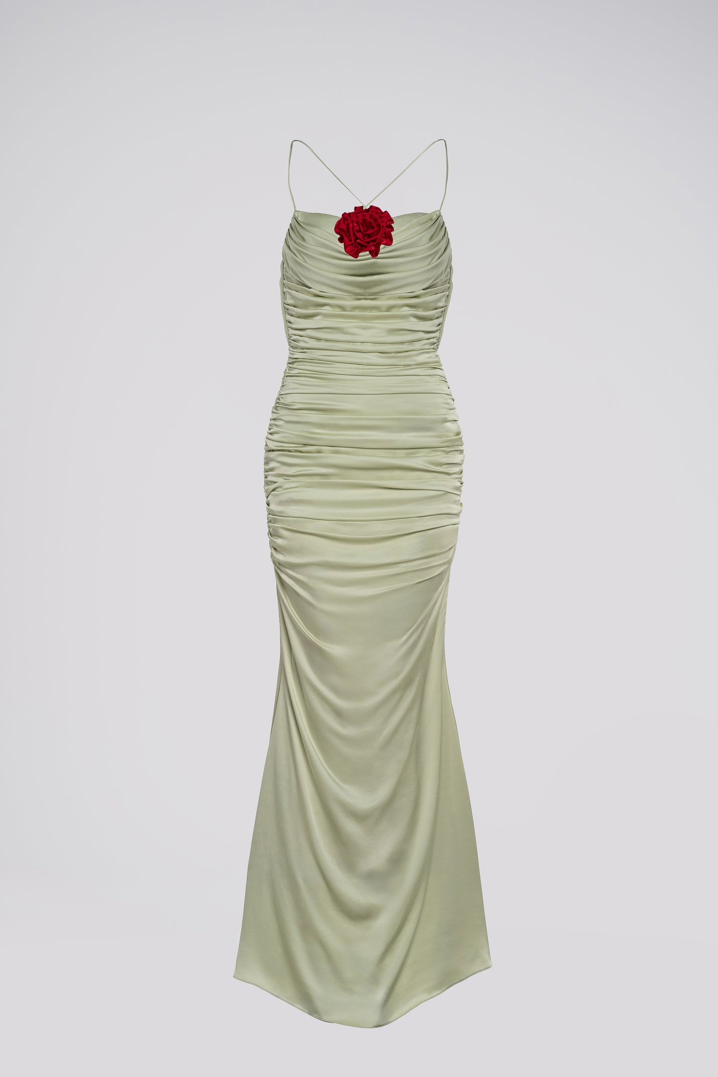 Petite Fit and Flare Maxi Dress in Mint