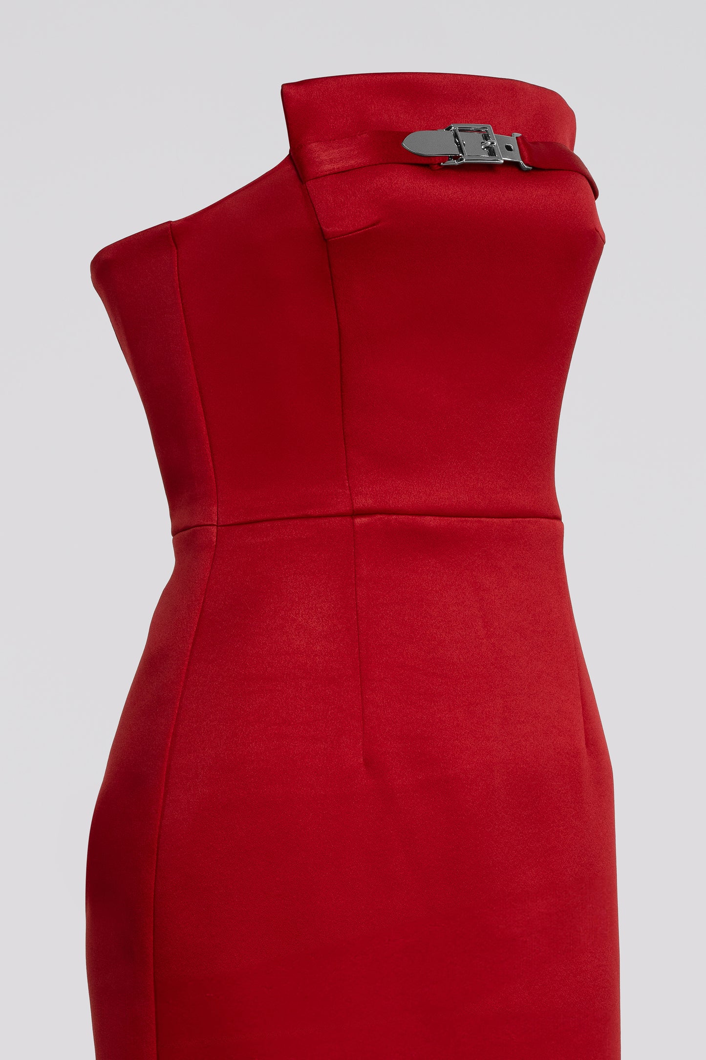 Strapless Petite Maxi Dress in Red