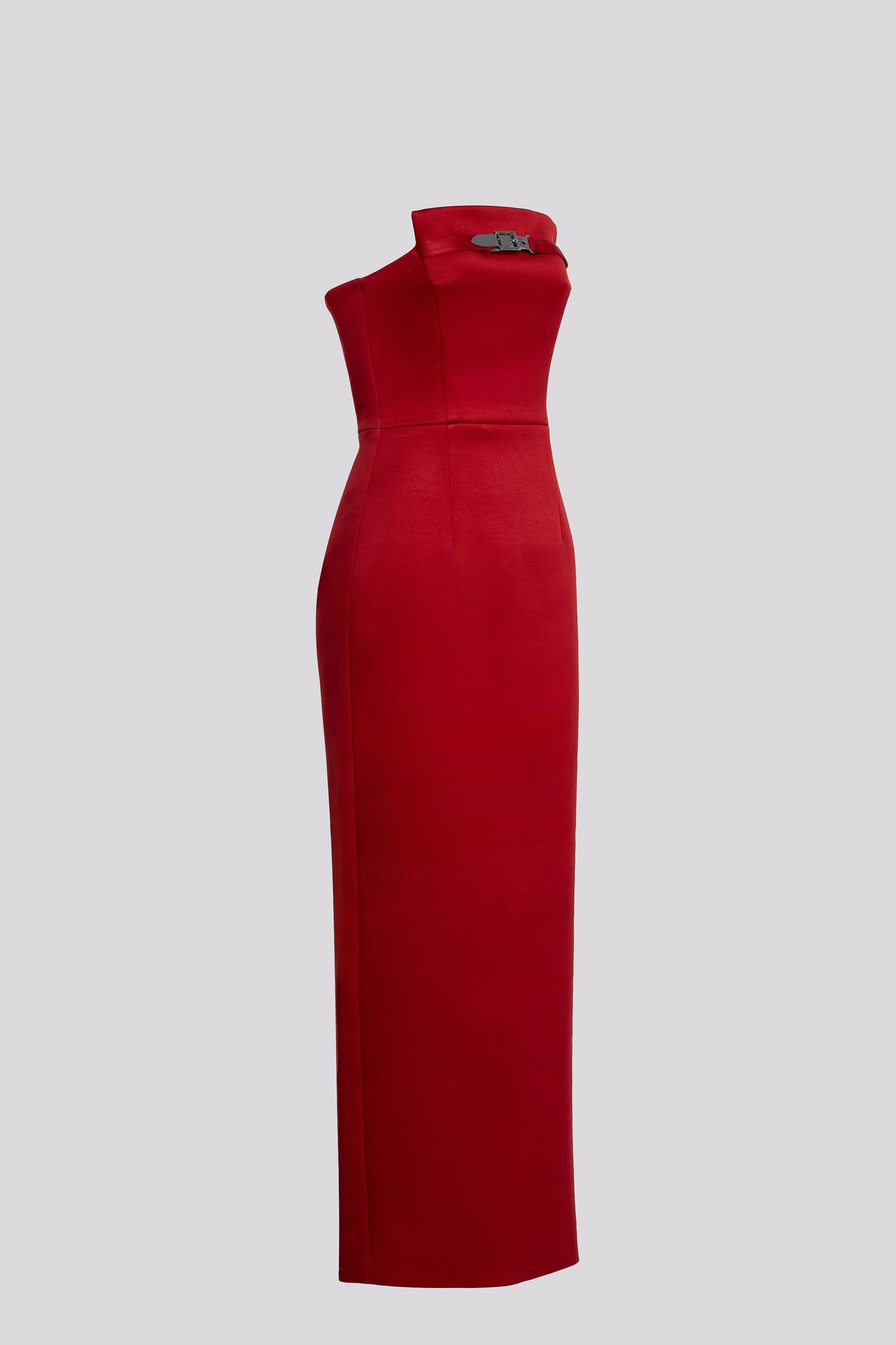 Strapless Petite Maxi Dress in Red