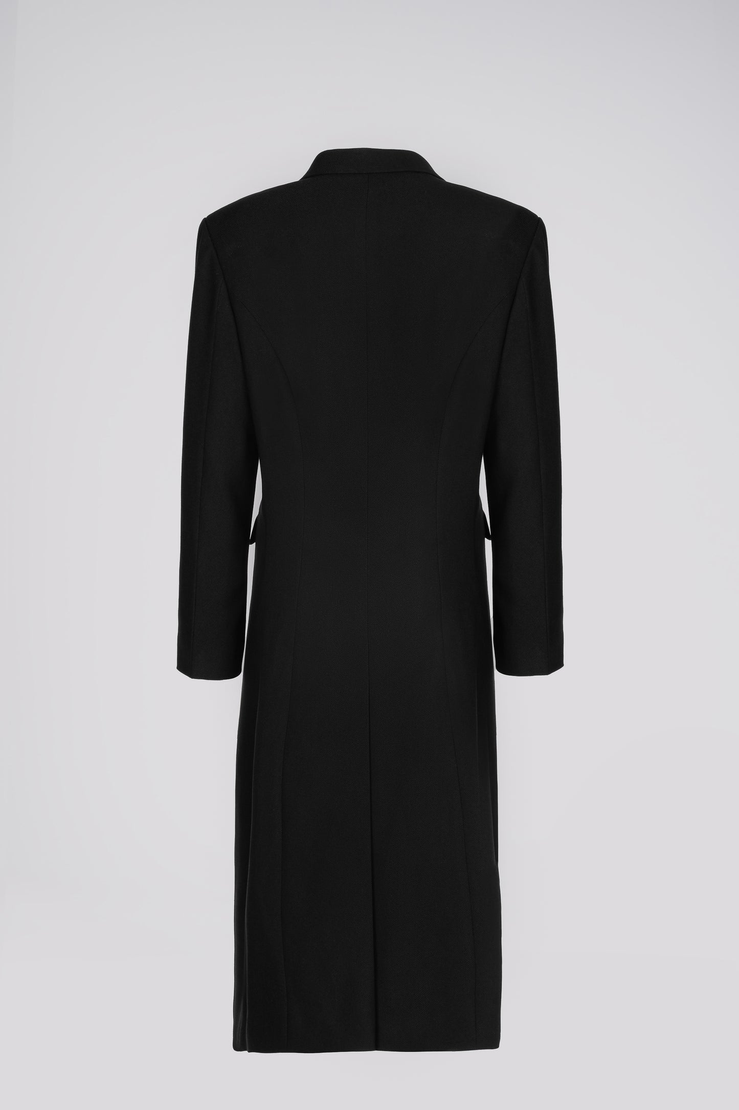 Petite Oversized Long Coat in Black