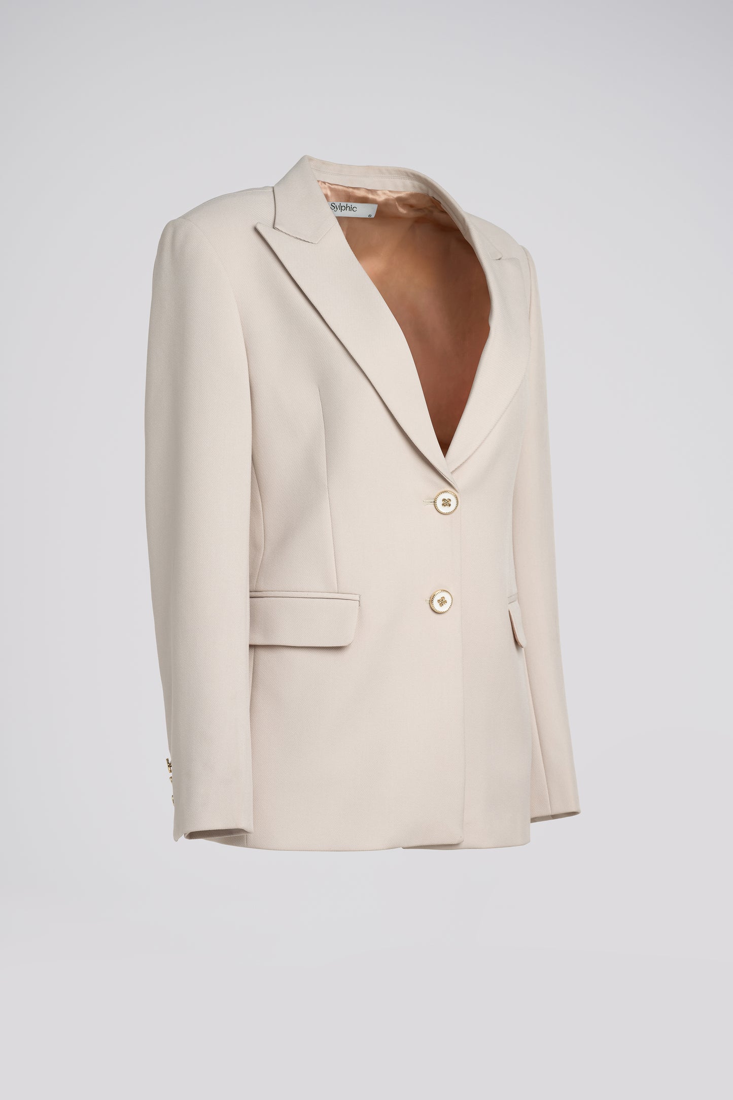 Petite Tailored Jacket in Cream
