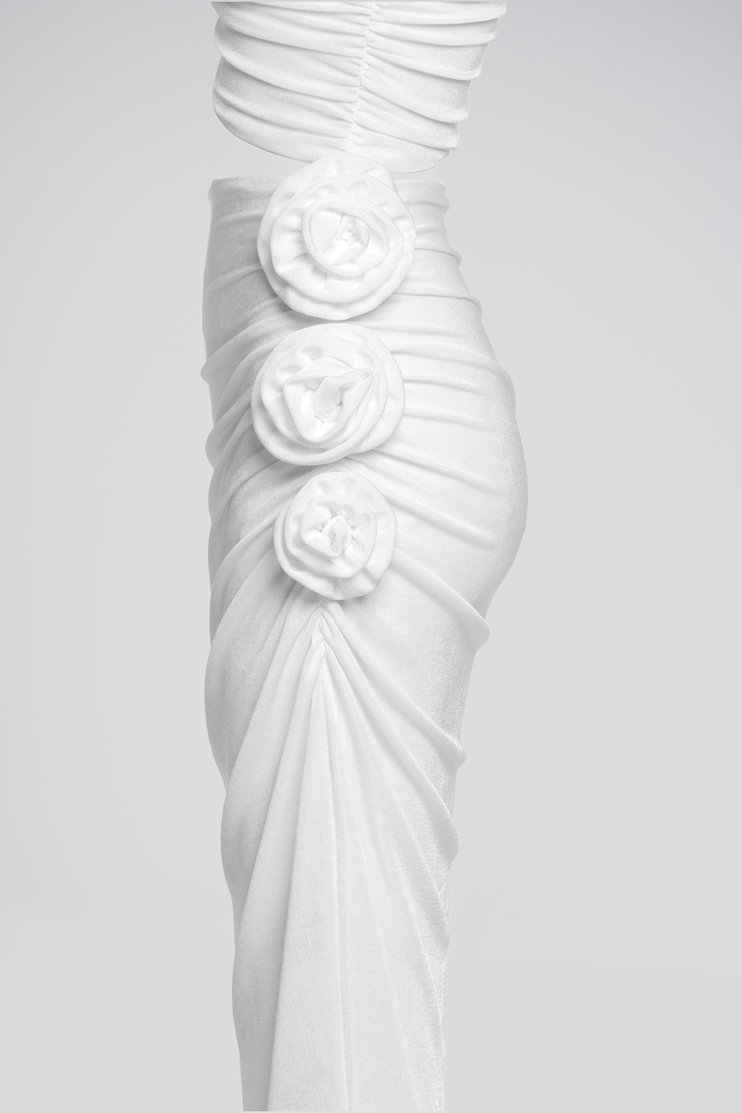 Petite Bodycon Maxi Dress in White