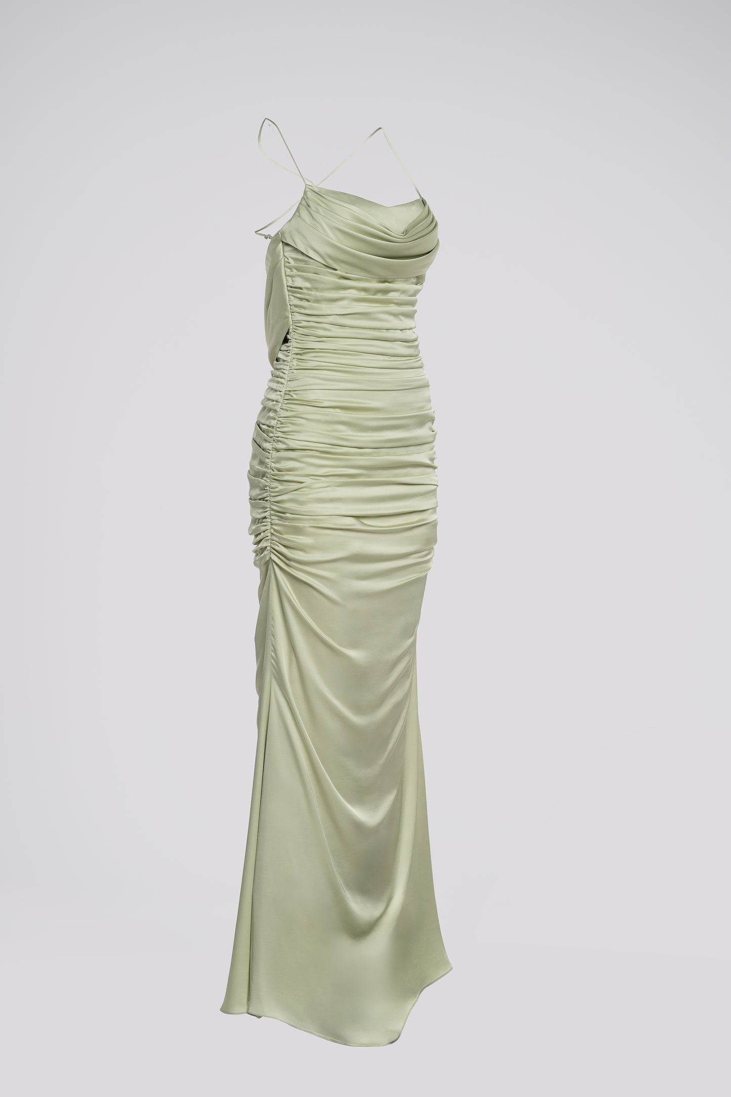 Petite Fit and Flare Maxi Dress in Mint