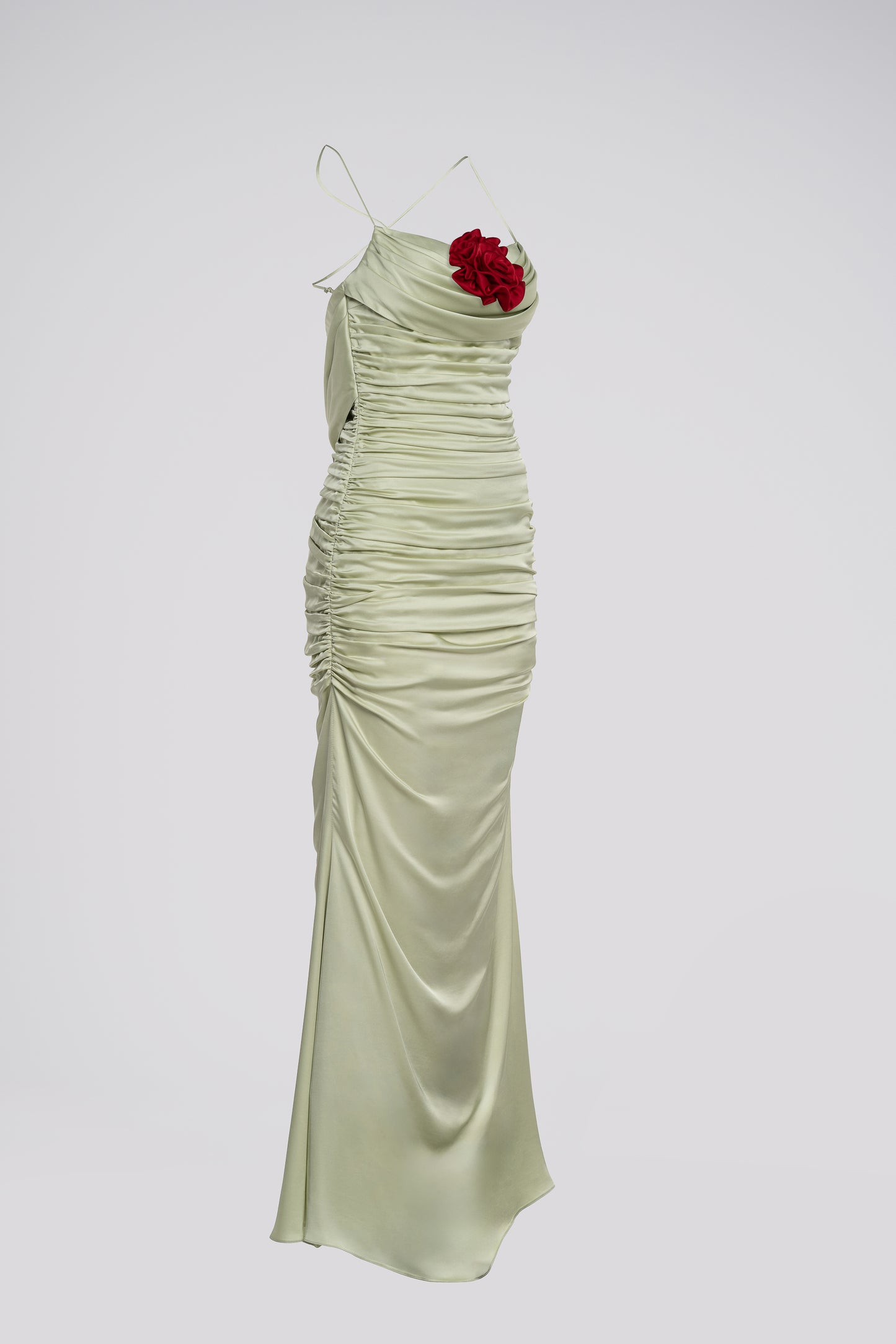 Petite Fit and Flare Maxi Dress in Mint