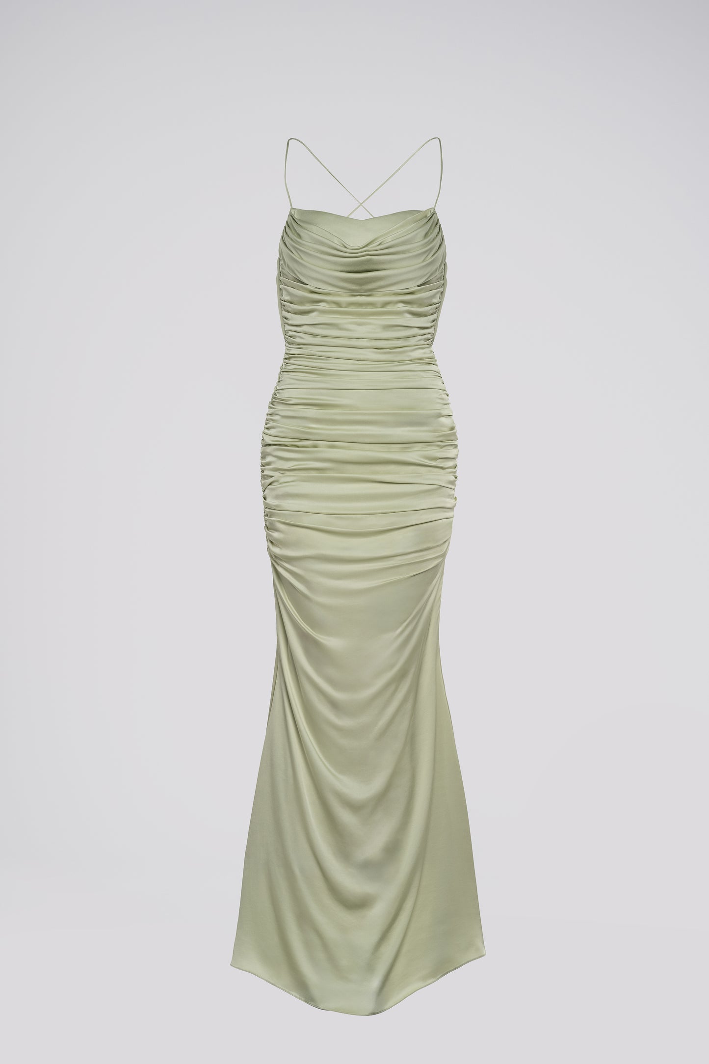 Petite Fit and Flare Maxi Dress in Mint